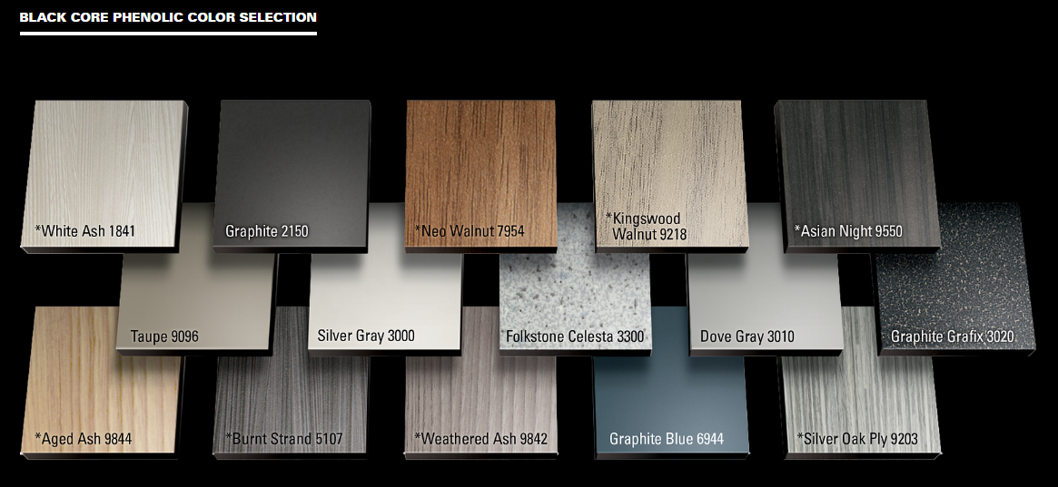 Alpaco Elegance Collection Black Core Phenolic Color Selection