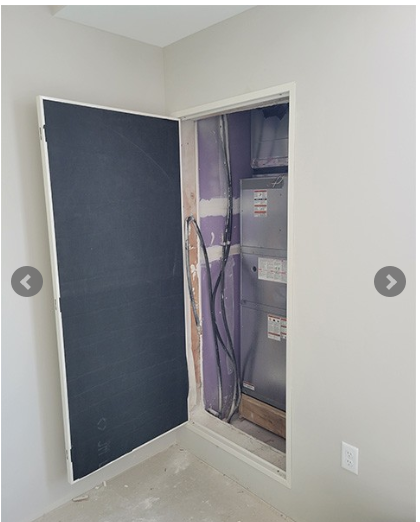 Nystrom HVAC Door Installed